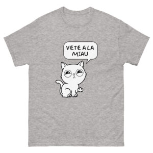 Camiseta clásica unisex Gato Enfadado
